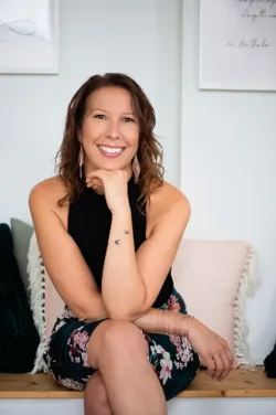 Portrait d'image de marque personnelle pour Marie-Ève Messier Designer D'intérieur